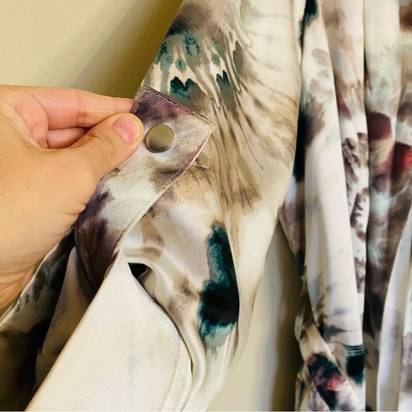 INC International Concepts Tie-Dye Trench Coat Size 3X - Picture 9 of 16